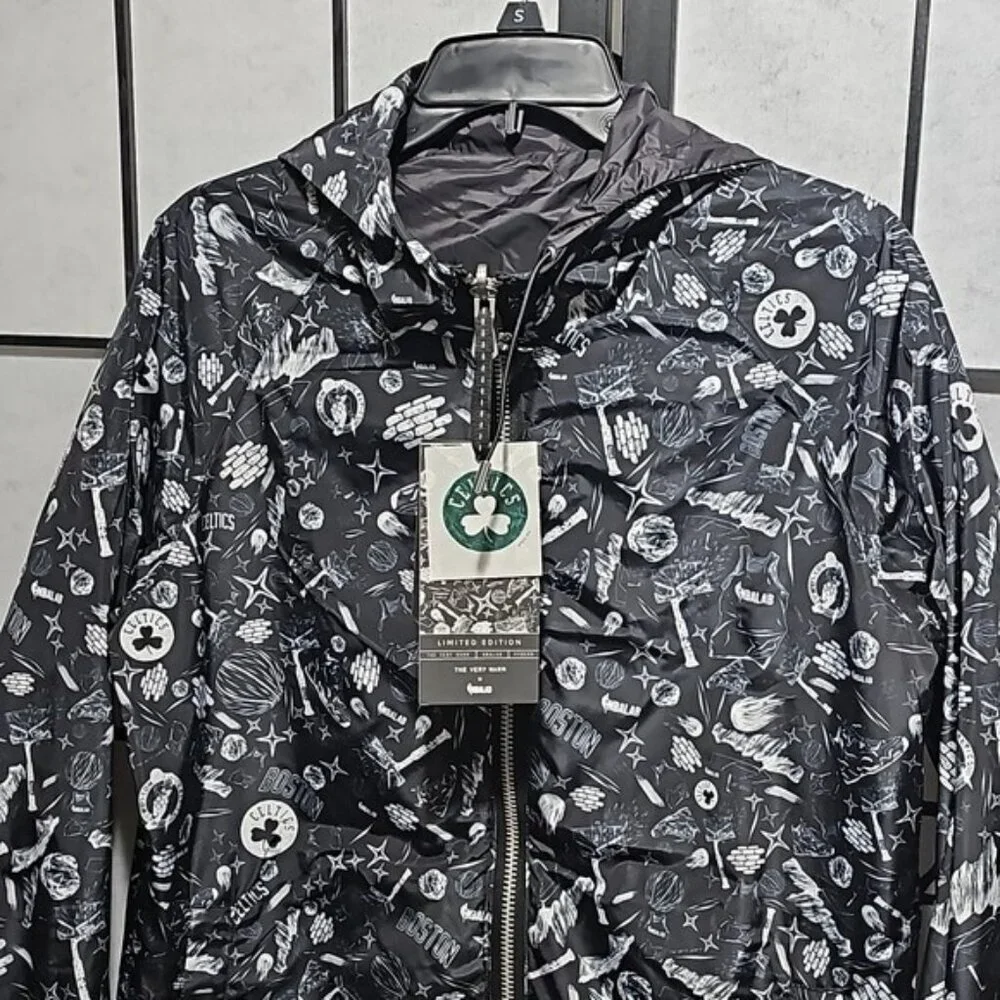 Boston Celtics The Very Warm x NBALab Reversible Windbreaker Jacket Medium New - Picture 4 of 12